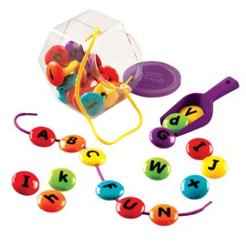 Learning Resources Smart Snacks ABC Lacing Sweets, 29 Pieces, Fine Motor Toy