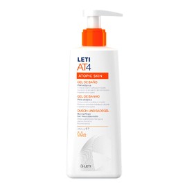 LETI AT4 Shower and Bath Gel - Mild Moisturising Cleansing for Dry or Neurodermatitis Prone Skin, 250 ml Gel