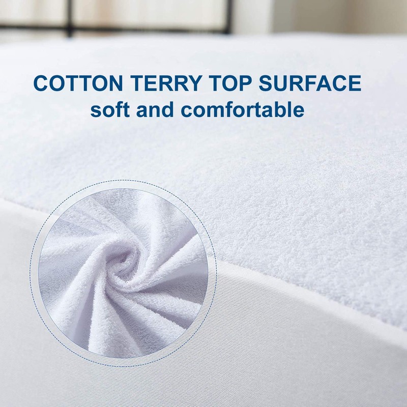 ComfortCare Fully Enclosed, Waterproof Mattress Protector, Double bed, 135 x