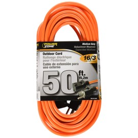 Cord Ext Outdoor 16/3x50ft Org