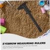 SAFIGLE 6Pcs Eyebrow Measuring Ruler Facial Calipers for Precise Eyebrow