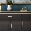 KYEYGWO 2 Pcs Natural Rose Quartz Crystal Cabinet Knobs with