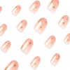 SPEVERT 24pcs Almond Medium Press on Nails Moon Stard Glitter