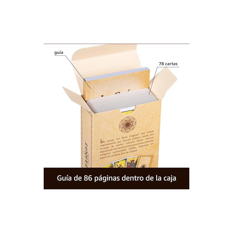 Da Brigh El Tarot Original, Baraja de 78 Cartas, en