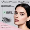 False Eyelashes 14 Pairs Eye Lash Pack Natural Look,3D Fluffy