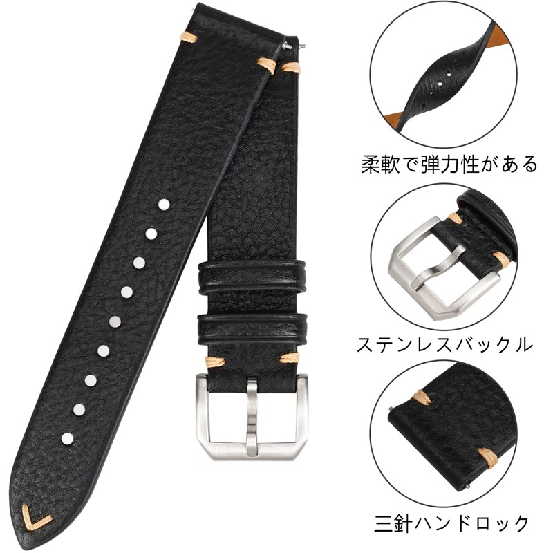 Genuine Leather Watch Band 18mm 19mm 20mm 21mm 22mm Replacement