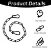 1 Pcs Black Chain, with 2 Removable Carabiners, Gate Chain,