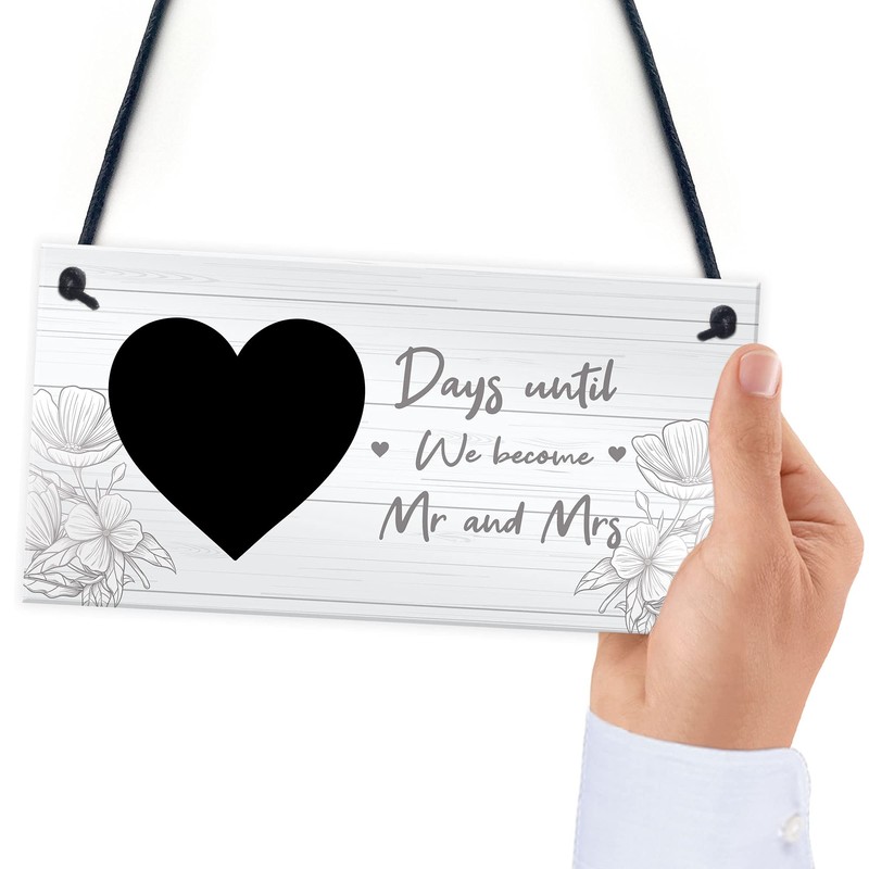 RED OCEAN Days Until We Become Mr And Mrs Hanging