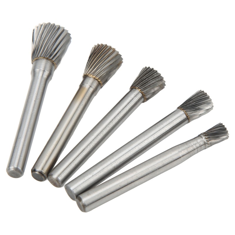 N Type Rotary Burr Set Single Cut 6mm Shank Carbide