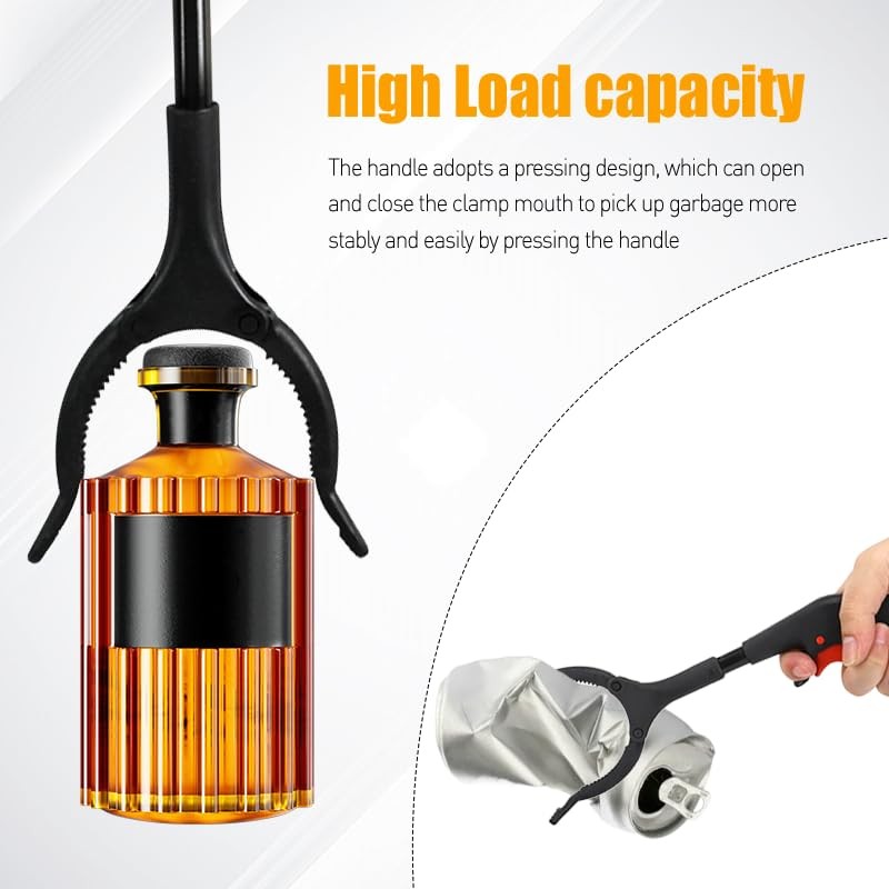 2PCS Kids Litter Pickers for Children Black Litter Pickers for