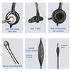 Wantek Binaural 3.5 mm Headphones for Phone, with Noise Cancelling