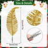 Shining She 6PCS Christmas Glitter Feathers, Artificial Feather Christmas Tree