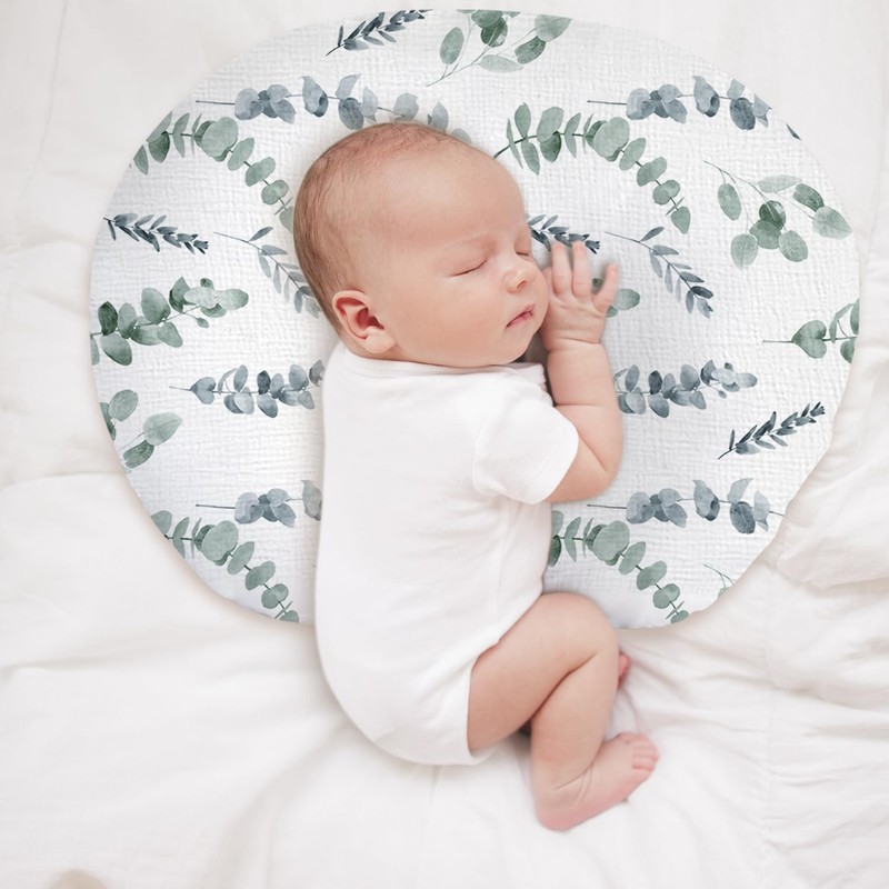 Little Grape Land Muslin Nursing Pillow Cover, 2 Pack Breast