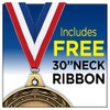 Crown Awards 2.5" Silver Universal Star Engraving Medal Award with