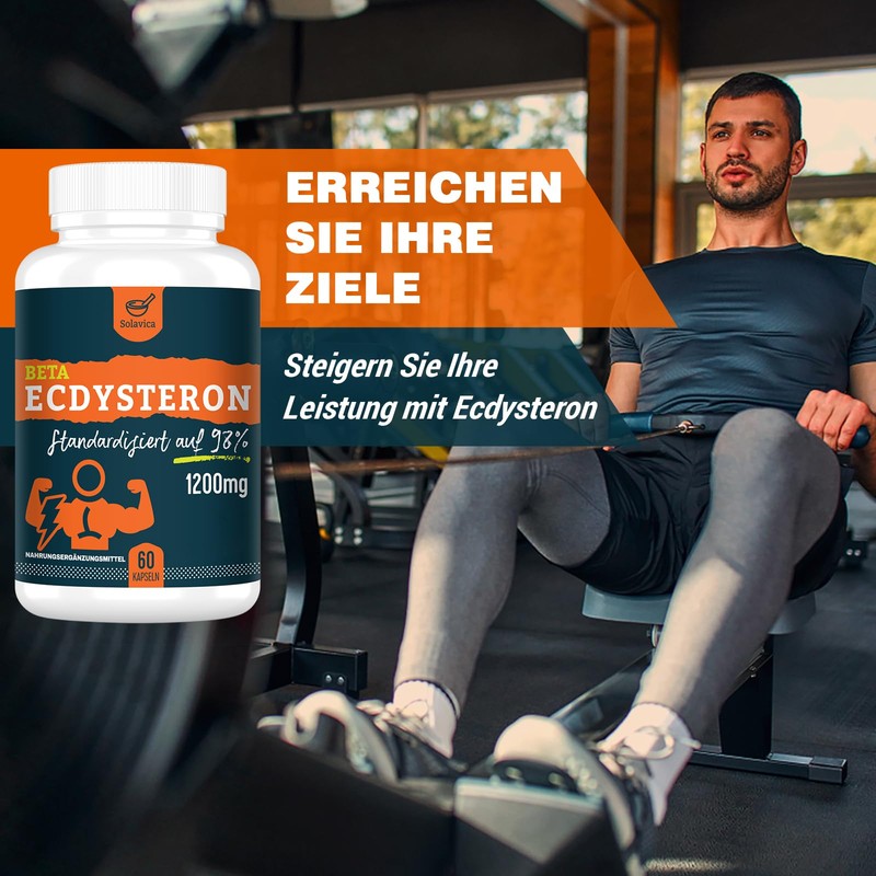 Beta-Ecdysterone Supplement 1200 mg per Serving - 1 Month Supply