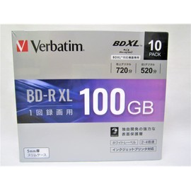 Mitsubishi Chemical Media VBR520YP10D1 BD-R XL 10 Pack 100GB White Printable