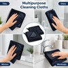 2 Pack Magic Bathroom Drying Cloth,Black Cloths For Cleaning Shower