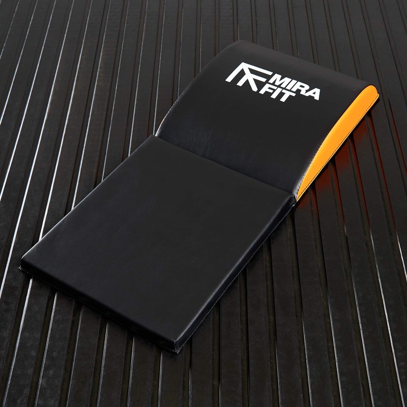 Mirafit Ab Trainer Core Exerciser Mat - Black and Orange