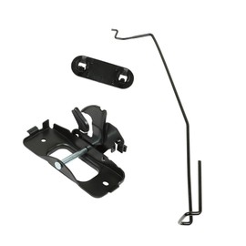 WFLNHB Hood Latch Striker Hood Safety Latch Rod Release Handle and Retainer Clip Set Replacement for Ram 1500 2500 3500 2002-2009