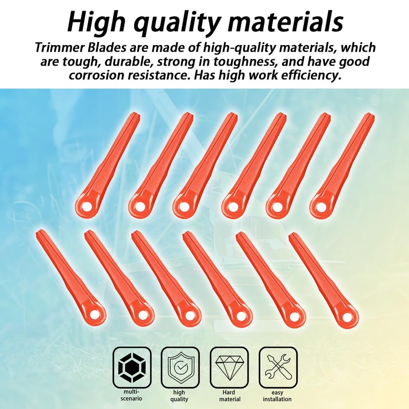 Ciuouient 12 Pack Plastic Replacement Blades Compatible with STIHL PolyCut
