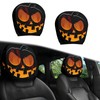2PCS Funny Cartoon Car Headrest Covers, Cute Funny Cartoon Eyes