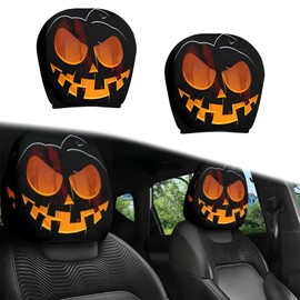 2PCS Funny Cartoon Car Headrest Covers, Cute Funny Cartoon Eyes Car Seat Head Rest Protector for Auto Front Seat Rest Decoration (D-1 Pair)