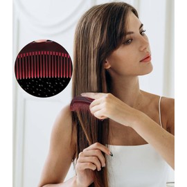 2PC Dandruff Comb Fine Tooth Scalp Detox Comb Lice for Women, Men & Kids Stainless Steel Scalp Detoxing, Sweep & Massage Hair Brush Tool for Hair Care