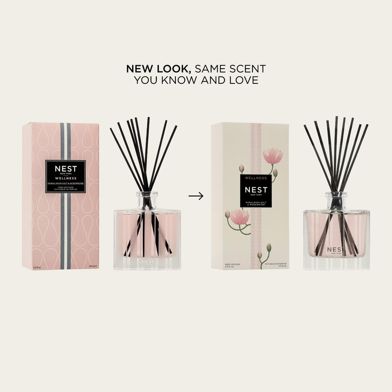 NEST New York Reed Diffuser, Himalayan Salt & Rosewater -