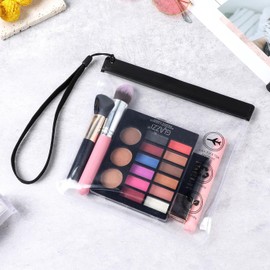 LUYING Transparent Pouch, Carry-On Liquid Bag, Transparent Bag, Travel Cosmetic Bag, Ziplock Travel, Leak-proof, Multi-functional, Carry-on Cosmetics Storage, Travel Pouch, Travel, Business Trip,