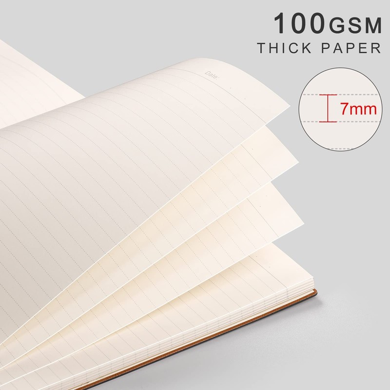 AHGXG 8.5''×11' Notebook College Ruled - Large A4 Notebook Lined