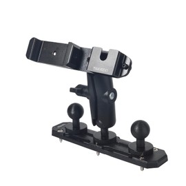 TWAYRDIO Dash Track Mount with 3pcs 1" Track Ball, Short Double Socket Arm, Phone/Radio Holder, Compatible with RAM Mounts, for Cars Vehicles Trucks Boats