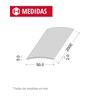 Gedotec transition profile curved., 50 x 2000 mm