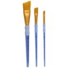 Royal Brush Gold Taklon Angular Brush Set, Multicolor