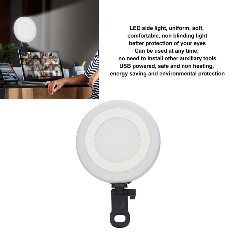 5.5in Video Conference Fill LED Light Round 3 Mode 10
