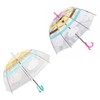 ThreeH 2 Pcs Umbrella for Kids with Rainbow Patterns Automatic