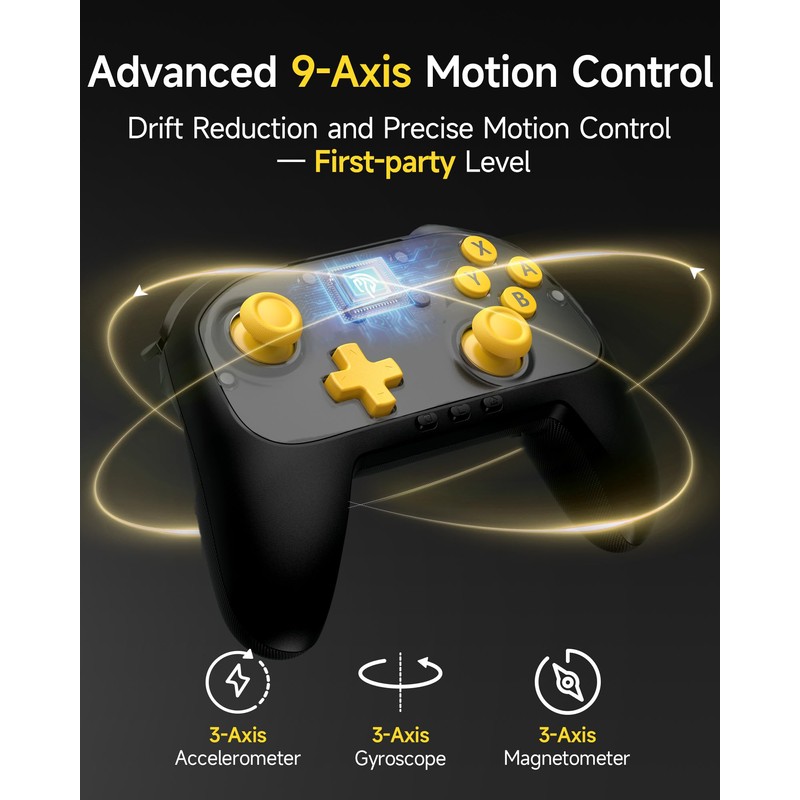 EasySMX S10C Wireless Switch 2 Pro Controller, Hall Effect Joysticks,