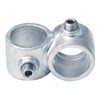 eoere 4 PCS 1" Nominal Galvanized Pipe Fittings, Crossover Structural