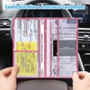Premium Leather Car Registration and Insurance Card Holder with Magnetic