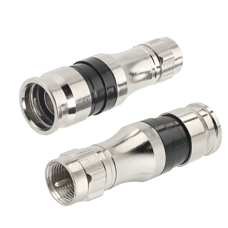 MOOKEERF 10 Pack F Type Connectors, RG11 Coax Cable Compression