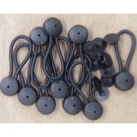 Stayput BLACK Bungee Shock Cord Clip STAYPUT  for Boat, Truck, Tarp, Covers, Dodgers