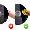 sdroceRyaM 4PCS Record Mitt LP Handler Gripper Anti-Static Vinyl Record