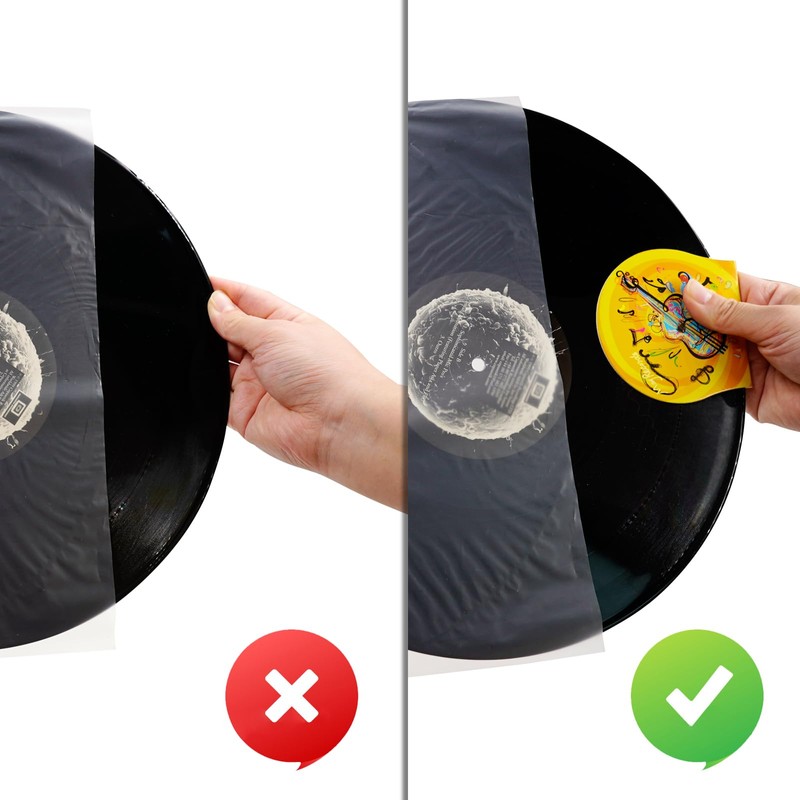 sdroceRyaM 4PCS Record Mitt LP Handler Gripper Anti-Static Vinyl Record