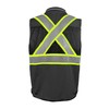 JHPAZUJA High Visibility Safety Work Vest for Men, Surveyor Safety