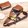 pundarika leather sling bag for men crossbody bag Casual shoulder