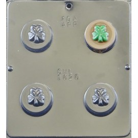 Shamrock St. Patrick's Day Cookie Chocolate Candy Mold, 1626 Candy Molds N More