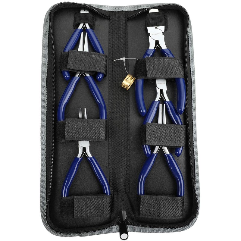 WORKPRO 7-Piece Jewelers Pliers Set, Jewelry Making Tools Kit with