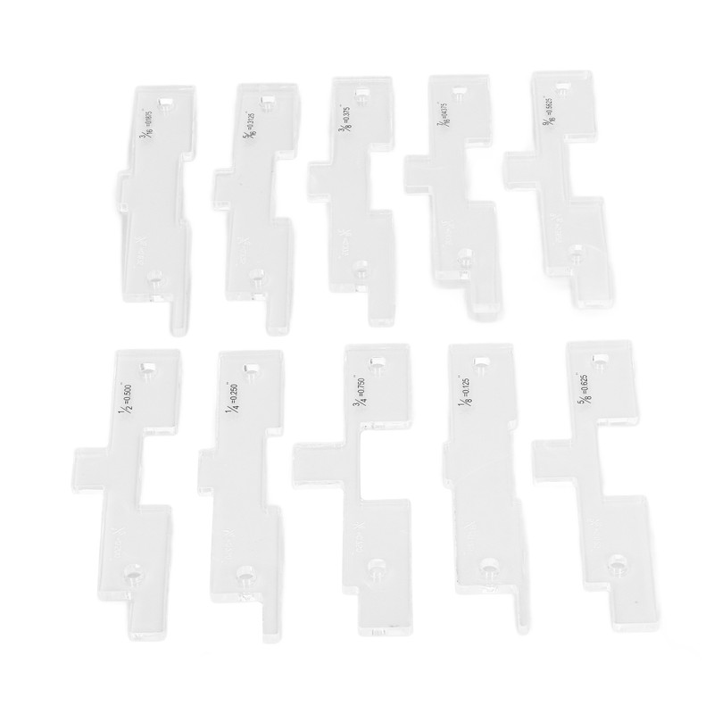 10PCS Router Table Set Up Bars Transparent Acrylic High Accuracy