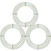 3 Pack Christmas Wire Wreath Ring 10 inch Metal Wire