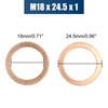 sourcing map Flat Washers Seal Copper Rings Sealing Rings Sealing
