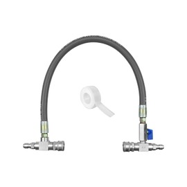 NTSUMI Chemical Injector Bypass Kit 3/8 Inch Fit for Pressure Washer, Stainless Quick Couplers, 6000 PSI